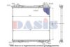 AKS DASIS 270007S Radiator, engine cooling